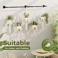 thumbnail image 5 of Plant Hanger Indoor 70in Hanging Planters Rod Hanging Plant Holder for Window Plant Shelves Metal Rod，Pots Not Included, 5 of 6