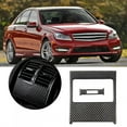 thumbnail image 1 of Air Vent Outlet Panel Trim, Anti Scratch Nonfading Simple Installation Wear Resistant Carbon Fiber Rear Air Vent Outlet Cover  For Car, 1 of 8