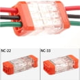thumbnail image 3 of Juego de 5 conectores de cable con tuerca de palanca de prensa de empalme, carcasa de terminal para LT-33, 3 of 9