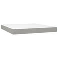 thumbnail image 3 of vidaXL Box Spring Bed with Mattress Light Gray 72"x83.9" California King Fabric, 3 of 6