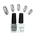 thumbnail image 1 of Ensemble de Vernis à Ongles Effet Miroir Argenté 2 Pcs 6ml, 1 of 8