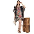 thumbnail image 3 of Womens Plus Size Tunic Short Kaftan Casual Kimono Dress Ladies Caftan Dress Summer Tunic Tops Online, 3 of 8