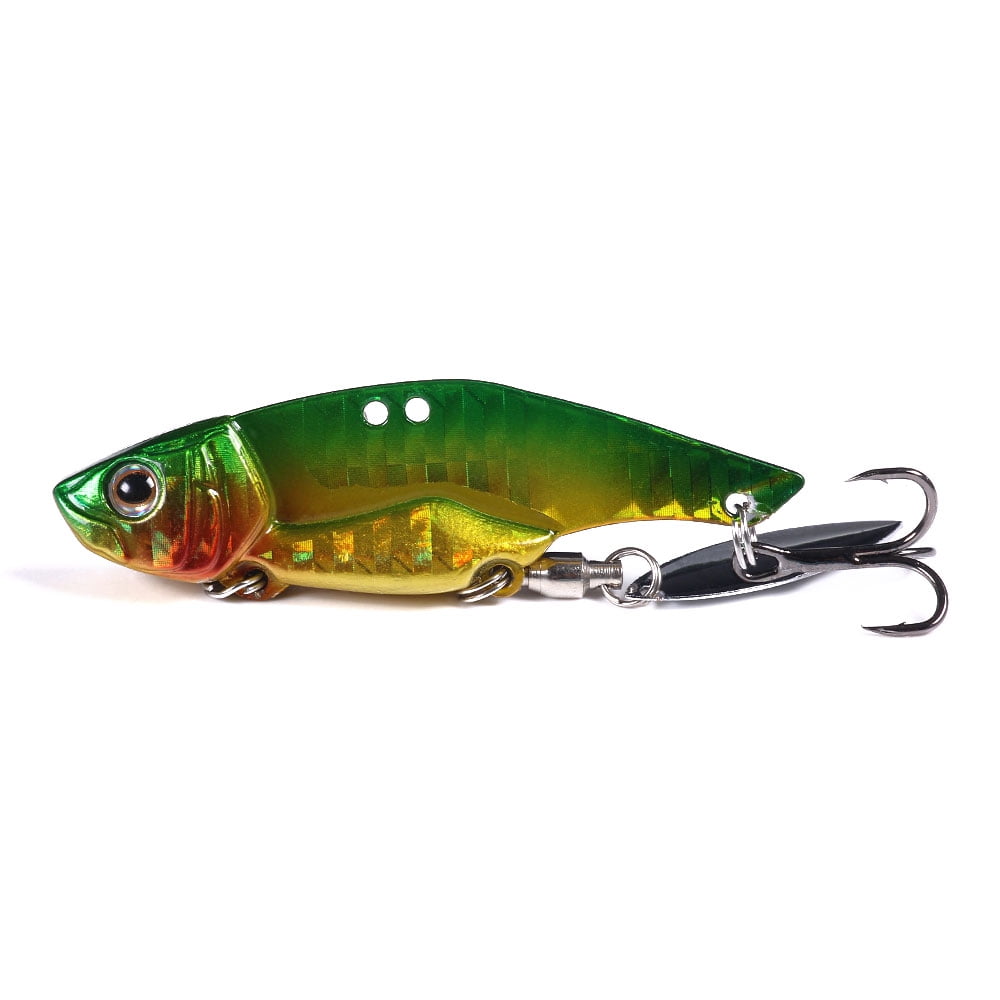 HENGJIA Blade Bait Fishing Lures for Bass Walleye, Long Cast Metal Fishing Spoons Baits for Freshwater Saltwater Blade Baits Crankbaits Fishing Lure,2.17in/0.56oz