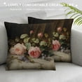 thumbnail image 3 of Chilfamy Roses Pillow Covers for Couch Sofa Indoor Outdoor Soft and Durable Printed on Both Sides 1PC 22x22in, 3 of 5