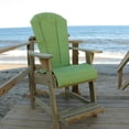 thumbnail image 6 of Adirondack Balcony Pub Chair with attached Footrest and designed seating height providing  better views over deck, porch, and condo reilings.  Pressure Treated Solid Wood - Made in the USA, 6 of 8