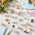 thumbnail image 4 of 100 bloques cilíndricos de madera para manualidades, 2 cm x 2 cm, sin acabado, palitos redondos de madera de haya para construcción y tallado., 4 of 9