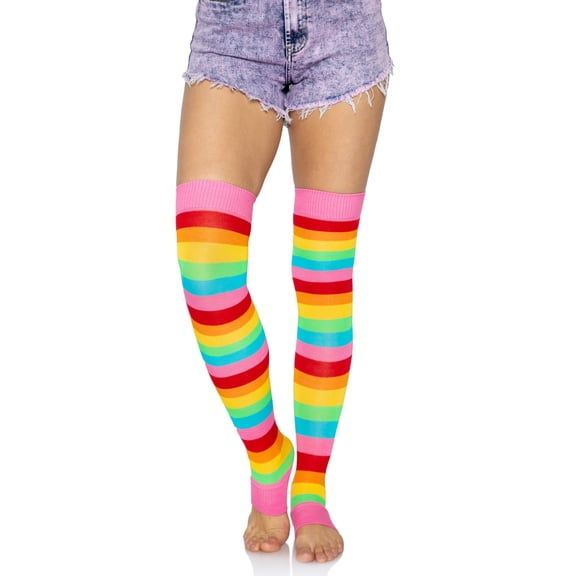 Leg Avenue Womens Rainbow Leg Warmers