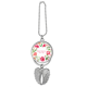 thumbnail image 1 of Patron de flores rosas rojas Bush Colgante de ala Unbranded Angel Wing Heart-shaped Pendant, 1 of 3