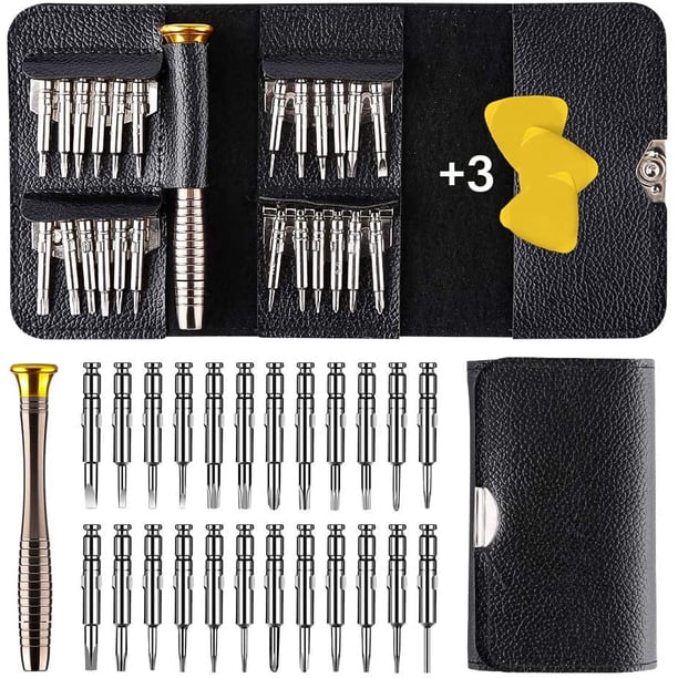 Mini screwdriver set 28 pieces, mini screwdriver set 28 in 1, precision interchangeable inserts screwdriver kit, repair set