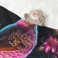 thumbnail image 2 of Pofeuu Glowing Leaf Bird Print Puppy Blanket,Dog Blankets,Pet Blanket Cozy Cat Blankets for Indoor Cats, Fuzzy Pet Blanket for Kitten Doggy Dog Blankets-Small, 2 of 8
