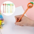 thumbnail image 2 of 2Pcs Gel Pen with Lid Quick Drying Writing Fluently 3D Cartoon Fruit Shape Writing Pen School Supplies, 2 of 7
