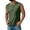 Army Green#222, variant on Evdexr Mokaloha Shirts for Men Light Weight Button Down Sleeveless Henley Shirt Muscle Fit Solid Colour Golf Shirt Hipster Workout Tee Shirt Vest with Pockets Brown 3XL