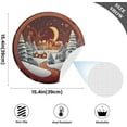 thumbnail image 4 of GZHJMY Christmas Scenery Placemats Set of 1 Non-Slip Heat Resistant Dining Table Place Mats Washable Kitchen PVC Weave Table Mats Table Mat, 4 of 7