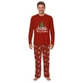thumbnail image 3 of Family Matching Gnome Christmas Pajama Set, Festive Red with Holiday Gnome Design, 3 of 7