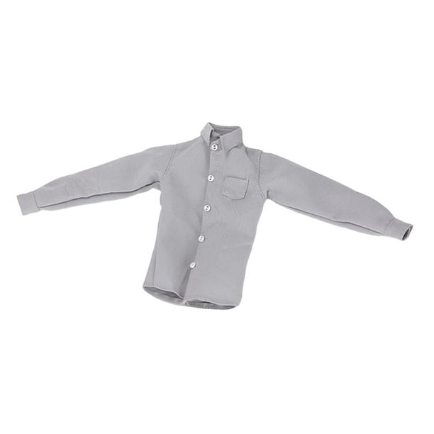 Figura de acción a escala 1/6, ropa, accesorios de disfraz para muñecas, camisa de hombre, mini tela, ropa de moda para muñecas de cuerpo masculino de