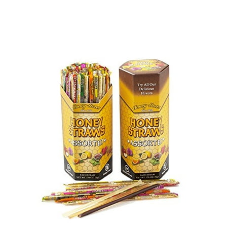 - Honey Acres 100 HONEY STIX (Sticks, Straws) - 100% Pure Raw Honey, Assorted Flavors, 500g - Kosher