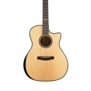 Cort GAMYBEVELNAT Grand Regal Acoustic Cutaway Guitar - Natural Glossy Arm Bevel