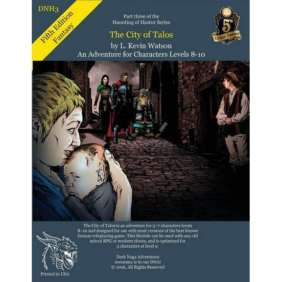 Haunting of Hastur: DNH3 - The City of Talos - A Fifth Edition Adventure (Paperback)