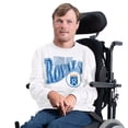thumbnail image 2 of Men's G-III Sports by Carl Banks  White Kansas City Royals Adaptive Twisted Team Long Sleeve T-Shirt, 2 of 5