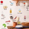 thumbnail image 4 of Shisuyan 2pcs Kitchen Fridge Wall Stickers Vegetables Decals Decors Meat Food Stickers, 4 of 9