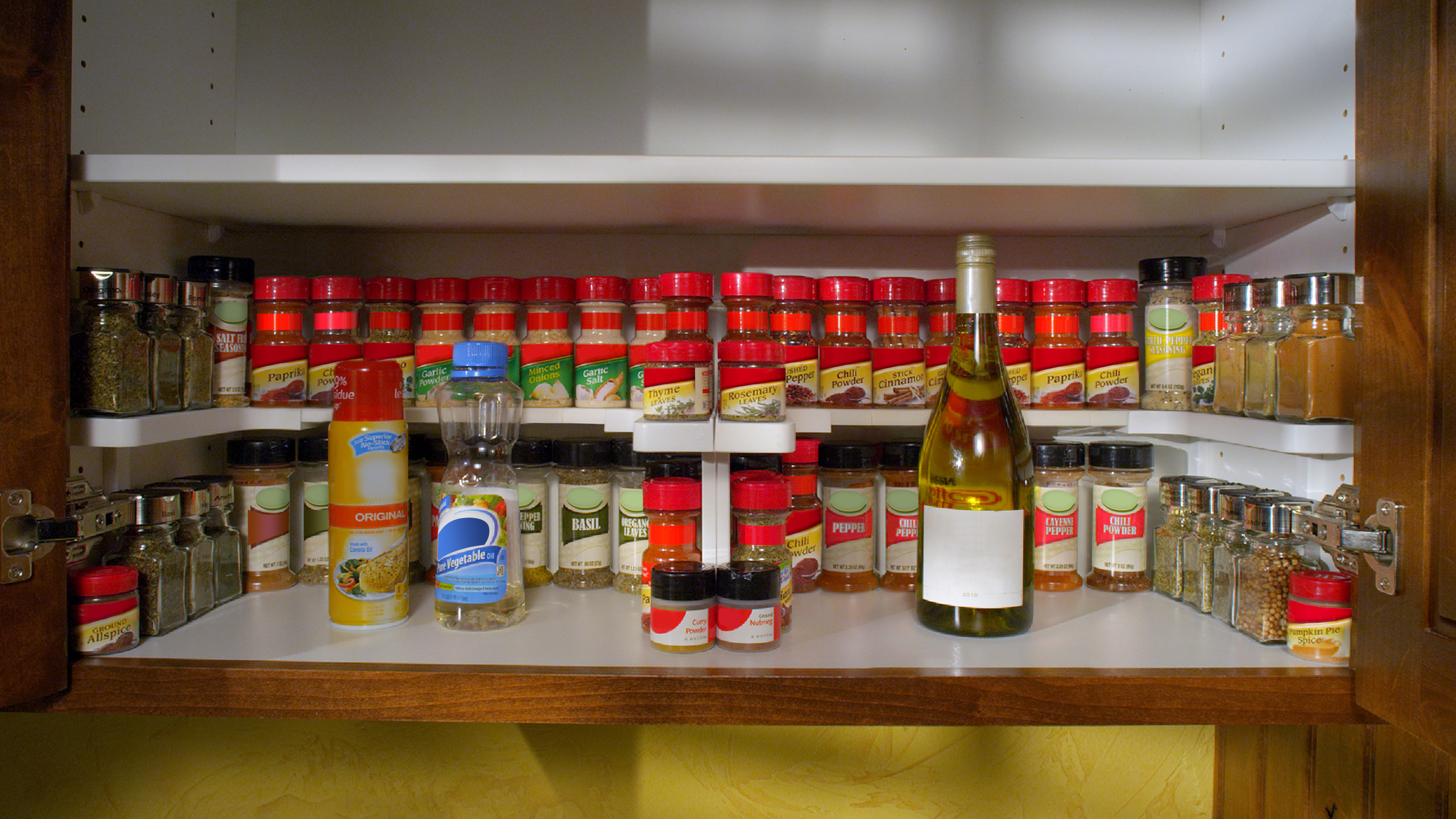 Spicy Shelf Universal Organizer for Cabinets, Spice Jar Organization for Pantry, As Seen on TV - image 5 of 7