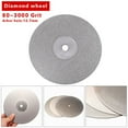thumbnail image 6 of 6\" 150mm Diamond Coated Flat Lap Wheel Jewelry Polish Grinding Disc 80~3000Grit, 6 of 7