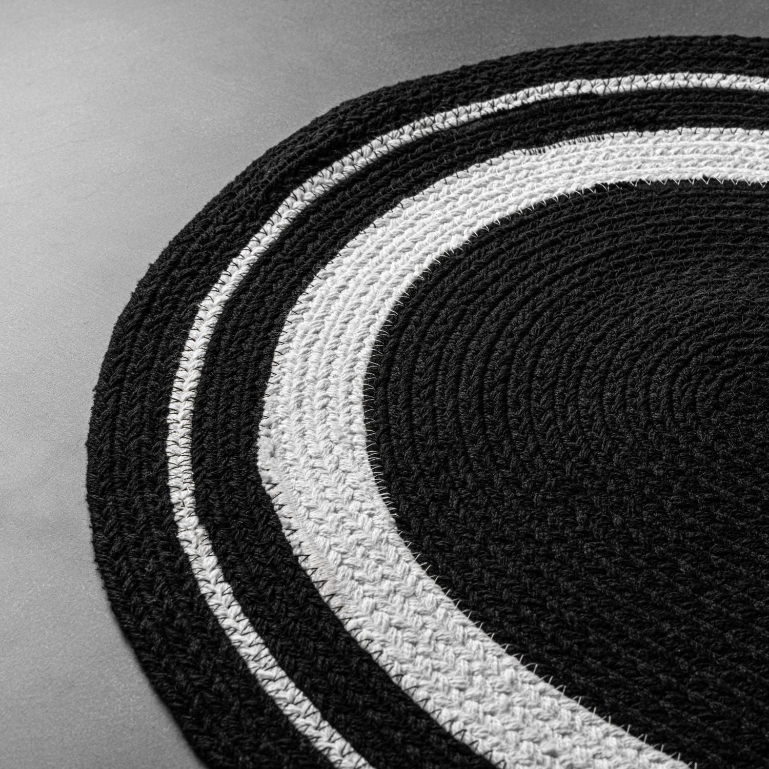 Tapis de cuisine Thyme & Table, noir et blanc textiles de cuisine