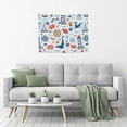 thumbnail image 5 of Picia Watercolor Nautical Pattern Tapestry-Tapestries for Bedroom Living Room Dorm(29x37"), 5 of 8