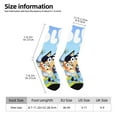 thumbnail image 2 of Masiiu Bluey Pattern Adult Crew Socks, Breathable Color-Block Mid-Calf Socks, Comfortable for Daily Wear and Sports, 2 of 6