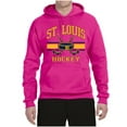thumbnail image 2 of Wild Bobby City of St. Louis Hockey Fantasy Fan Sports Unisex Hoodie Sweatshirt, Fuschia, XX-Large, 2 of 5