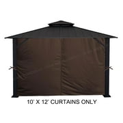 Privacy Curtain Set for 10' x 12' Gazebo