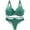 Army Green, variant on Woman's Sexy Floral Lace Push Up Bras and Thong Suit Sets Large Size Hollowed Out Soft Cup Everyday Bralette