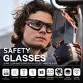 thumbnail image 3 of SAFEYEAR Anti Fog Clear Safety Glasses For Work,With Scratch Resistant,UV 400,Impact Resistant.ANSI Z87.1 Tested Protective Goggles- For DIY, Lab Chemistry, Cycling Sports Glasses (Three Colors), 3 of 8