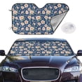 thumbnail image 2 of Kdxio Flower Print Windshield Sun Shade,UV Rays and Sun Heat Protection,Sunshade for Car Windshield,Car Shade Front Windshield - Small, 2 of 6