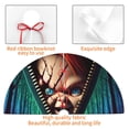 thumbnail image 3 of Lsque Chucky Print Christmas Tree Skirt, Tree Skirt with Ties or Velcro, Perfect for Holiday Decorations, Halloween, and New Year-48", 3 of 7