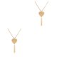 thumbnail image 2 of Qarigey Collar de mujer Estilo simple Hermosa joyería Accesorio Adorno de ropa Collares de borlas para decoración diaria Dorado, corazón Corazón de oro 2Conjunto, 2 of 6