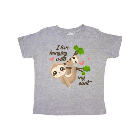 

Inktastic Hanging With My Aunt Gift Toddler Boy or Toddler Girl T-Shirt