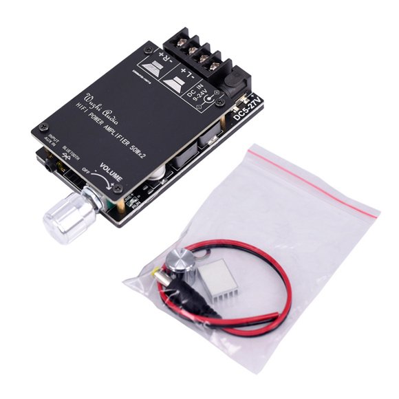 Matsuzay Bluetooth 5,0 TPA3116 placa amplificadora de potencia Digital 2x 50W 100W altavoz estéreo Audio AMP módulo música en casa 502C HIF Electrónica miscelánea mit Etui