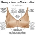 thumbnail image 6 of Dominique Women's Full Figure Comfort Fit Seamless Minimizer Bra #7000 (32A-46H), 6 of 7