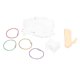 thumbnail image 4 of 100 bobinas de hilo de plástico con bobinadora Manual, manualidades DIY, bobinas de bordado de fácil almacenamiento para costura, color blanco, 4 of 5