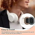 thumbnail image 2 of VONKY 1 Pair Earphones Ear Pad Cushions Noise Cancelling Accessories Breathable Earmuffs Replacement for ATH-MSR7 M50X Headphones White, 2 of 7