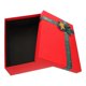 thumbnail image 3 of Christmas Gift Wrapping Box for Storage Use with Ribbon Red Paper Paperboard, 3 of 5