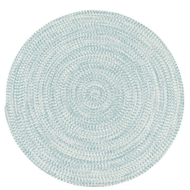 Colonial Mills Tapis KA48R108X108 Kaari Tweed Rond Tressé Tapis Fédéral Bleu - 9 Pi.