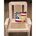 thumbnail image 2 of Carolines Treasures BB9698PW1818 Italian Greyhound Patriotic Fabric Decorative Pillow  18H x18W multicolor, 2 of 2