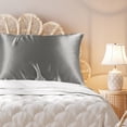 thumbnail image 3 of Unique Bargains 22 Momme Silk Pillow Case King Size Grey, 3 of 8