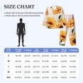 thumbnail image 4 of Sikiie Sunflower 5 Mens Pajama Set, Soft Warm Long Sleeve Sleepwear, Cozy Button-Down Pjs for Men-Large, 4 of 7