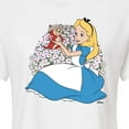 thumbnail image 3 of Disney - Alice In Wonderland - Alice And Dinah - Juniors Cropped Cotton Blend T-Shirt, 3 of 5