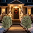 thumbnail image 4 of Artificial Christmas Pine Tree Stake with Realistic Cedar Branches and Pine Cones for Outdoor Yard, Porch, Pathways, and Garden Holiday Decoration, 4 of 5