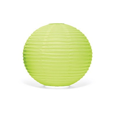 Candy Apple Green Round Paper Lanterns - Medium