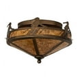 thumbnail image 4 of Meyda Tiffany 215163 Alpine 2 Light 16" Wide Semi-Flush Ceiling Fixture - Copper, 4 of 5